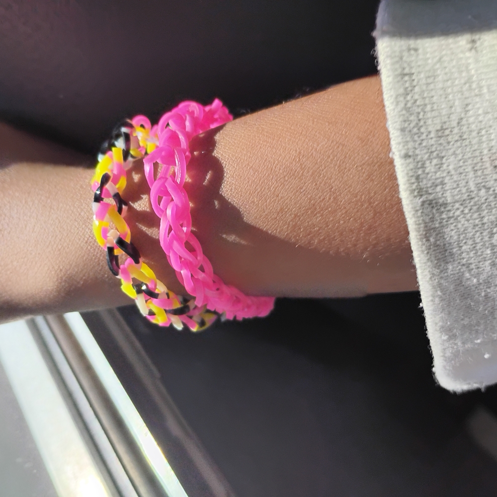 Vibrant Pink and Yellow Jewelry Set